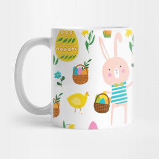 Seamless Easter Eggs and Bunnies Mug